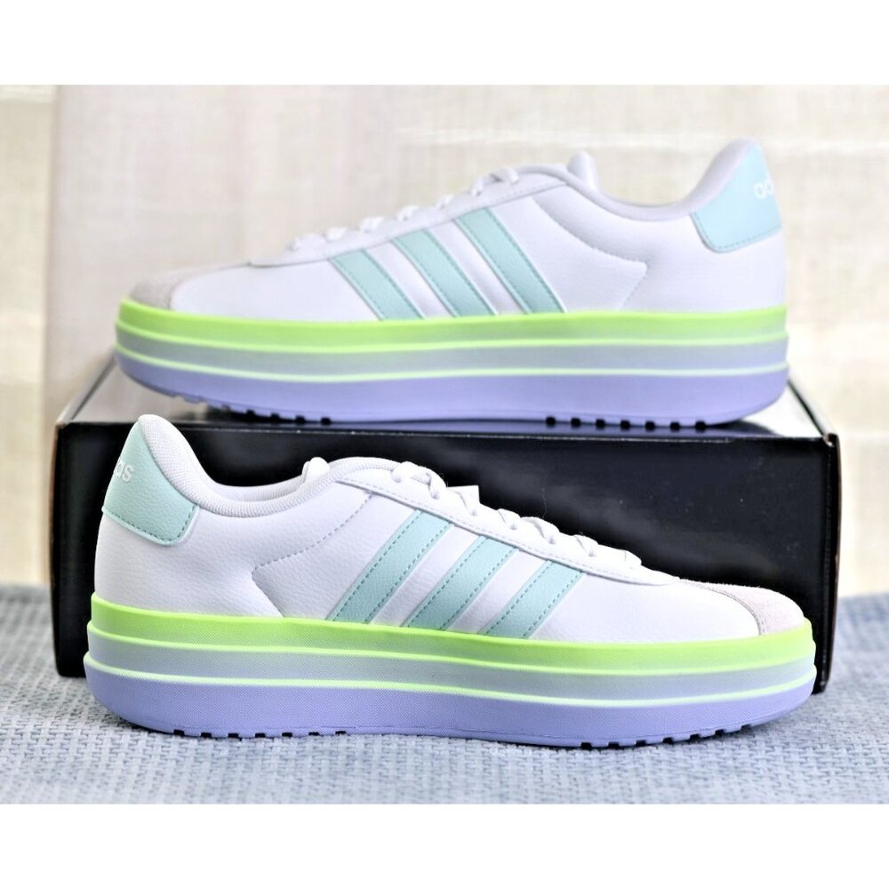 New! Size: 6.5 Women | Adidas VL Court Bold Junior | JS0873 - Picture 2 of 12